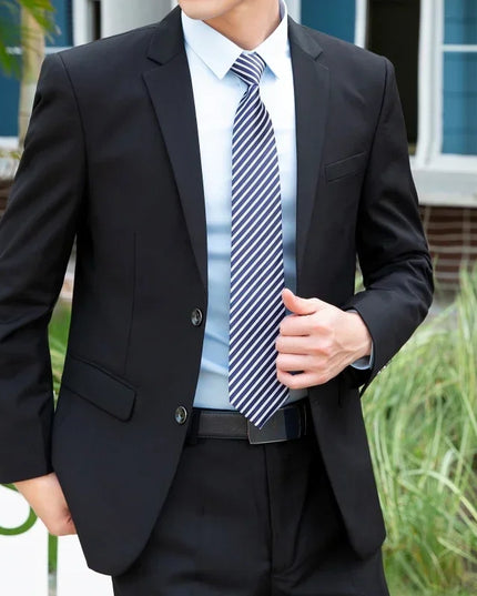 8XL Italian Style Slim Suit - Fashion Business Blazer & Pants Set