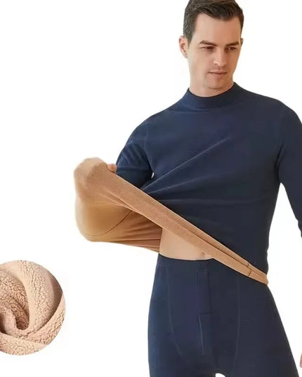 8XL Men's Thermal Underwear Set - Warm Long Johns for Winter Leisure
