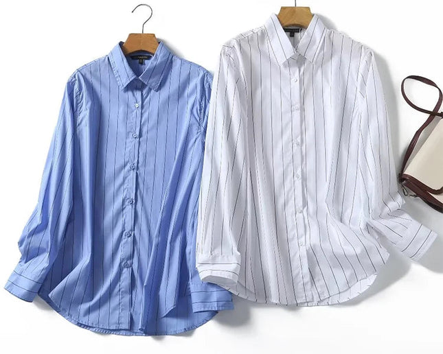 Casual Striped Vintage Shirts - VOLDRI