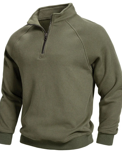 AIOPESIN Men's Winter Thermal Cotton Zipper Sweater - Slim Fit