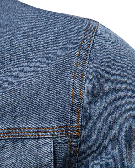 AIOPESON 100% Cotton Denim Shirt - Casual Long Sleeve for Men