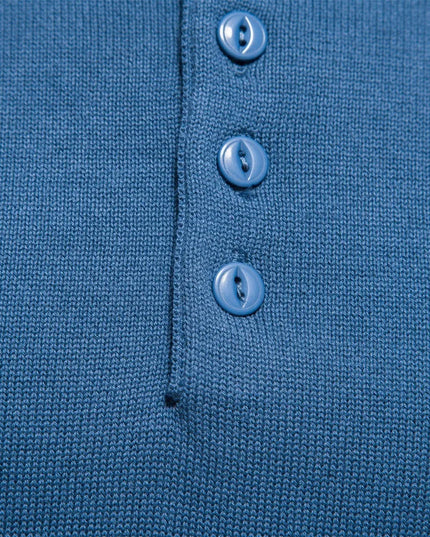 AIOPESON Casual 100% Cotton Henley Sweater - Autumn Men’s Pullover
