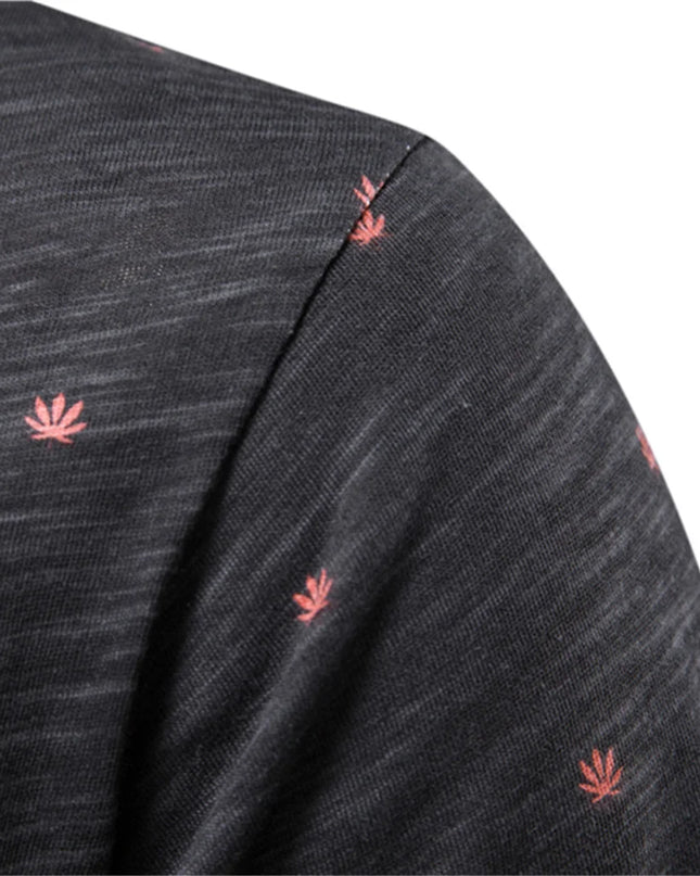 AIOPESON Dot Printed Short Sleeve T-Shirt - 100% Cotton Casual Wear