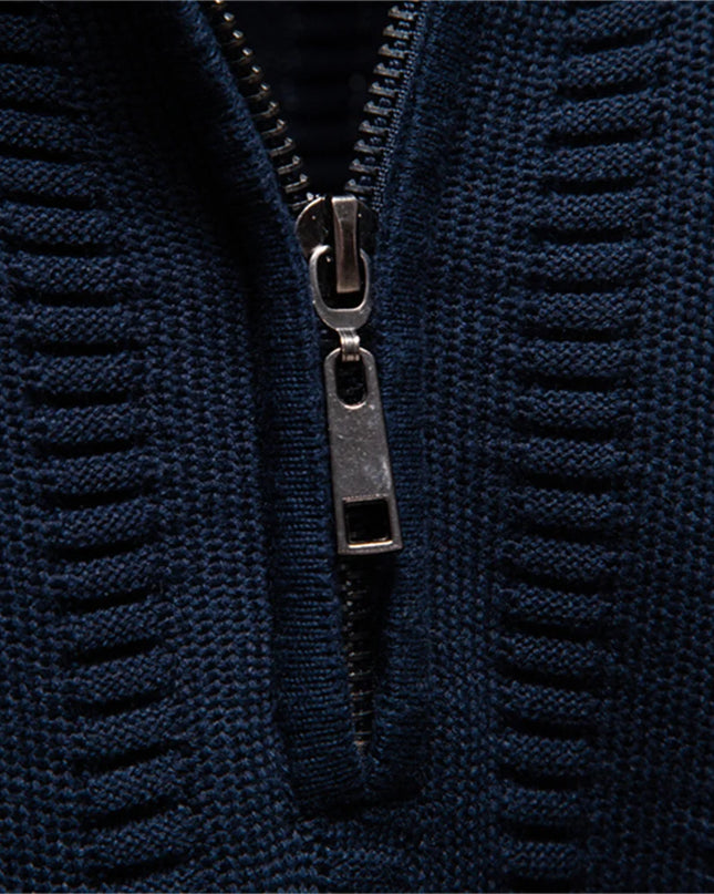AIOPESON Luxury Striped Men's Pullover - Thick Warm Cotton Knitwear