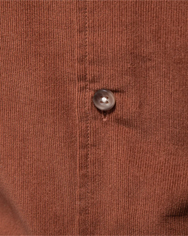 AIOPESON Men's 100% Cotton Corduroy Shirt - Classic Fall Style