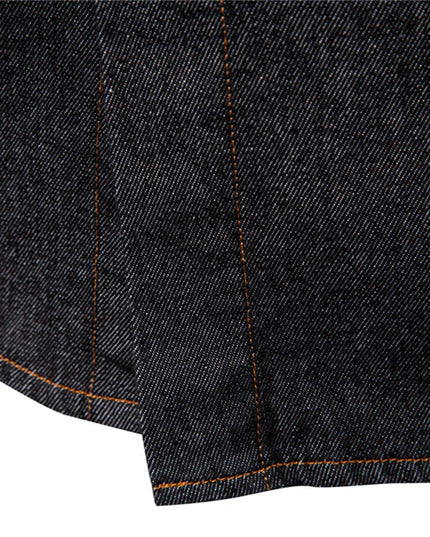 AIOPESON Men's 100% Cotton Denim Shirt - Thick & Casual Style