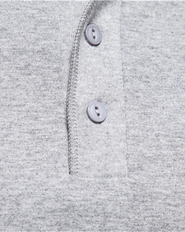 AIOPESON Men's 100% Cotton Henley T-Shirt - Casual Summer Style