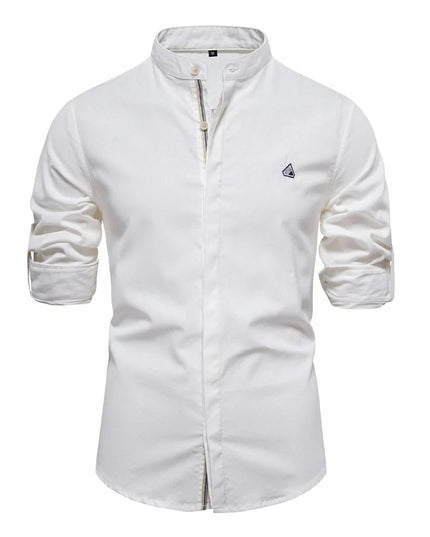 AIOPESON Men's 100% Cotton Long Sleeve Casual Shirts - Spring Collection