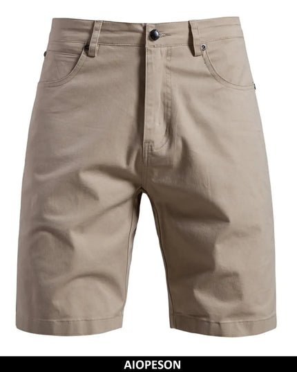 AIOPESON Men's 100% Cotton Summer Shorts - Lightweight, Multi-Pocket Design