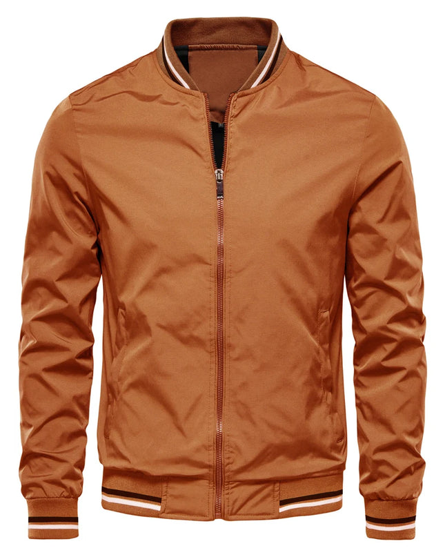 AIOPESON Men’s Casual Bomber Jacket - Slim Fit Autumn Fashion