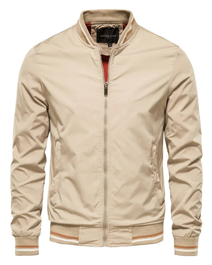 AIOPESON Men’s Casual Bomber Jacket - Slim Fit Autumn Fashion