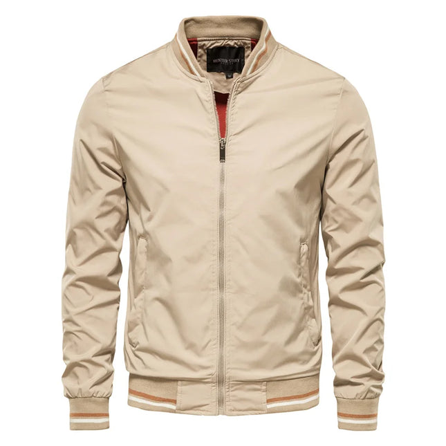 AIOPESON Men’s Casual Bomber Jacket - Slim Fit Autumn Fashion