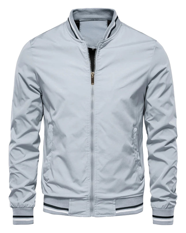 AIOPESON Men’s Casual Bomber Jacket - Slim Fit Autumn Fashion