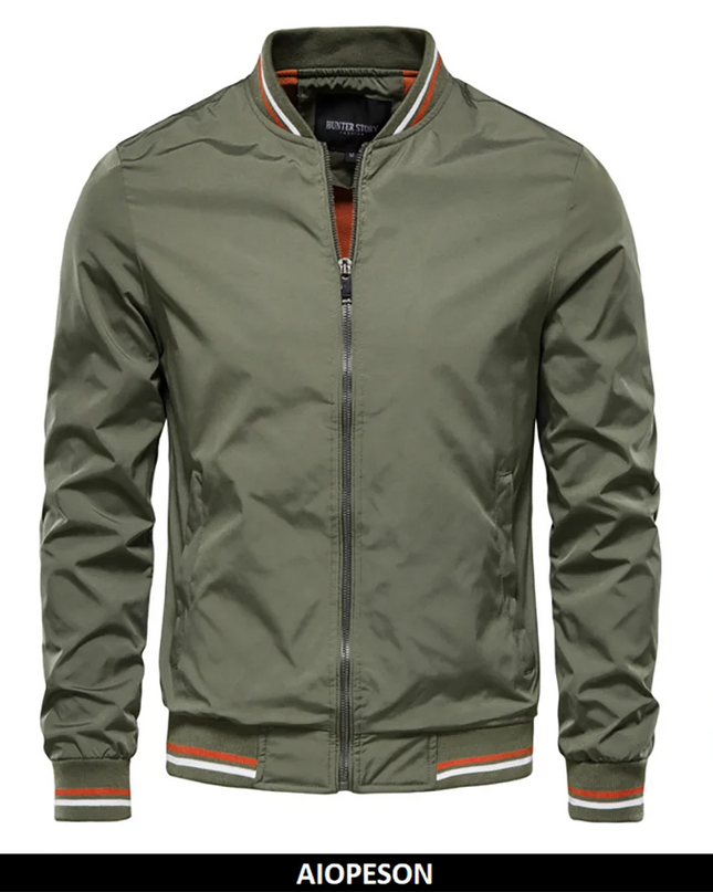 AIOPESON Men’s Casual Bomber Jacket - Slim Fit Autumn Fashion
