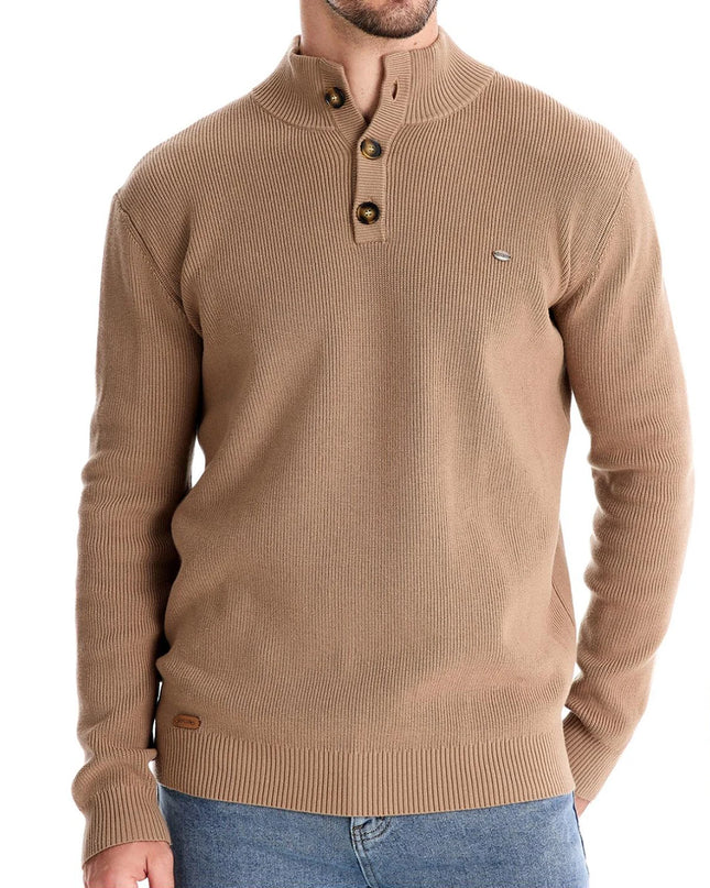 AIOPESON Men's Casual Knit Turtleneck Sweater - Autumn Winter Style