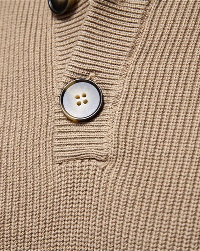 AIOPESON Men's Casual Knit Turtleneck Sweater - Autumn Winter Style