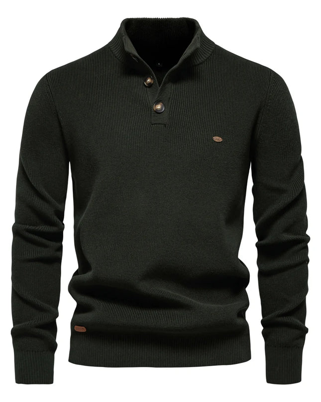 AIOPESON Men's Casual Knit Turtleneck Sweater - Autumn Winter Style
