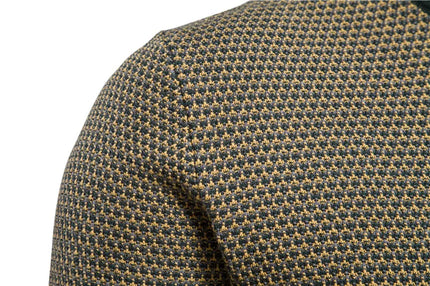 AIOPESON Men's Casual Knitted Sweater - Warm Spliced Pullover