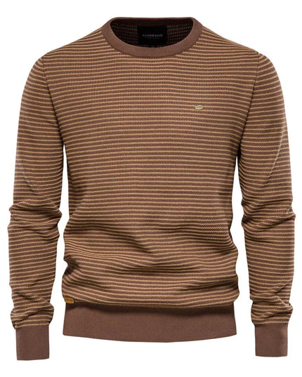 AIOPESON Men's Casual O-neck Sweater - High Quality Knitted Pullover