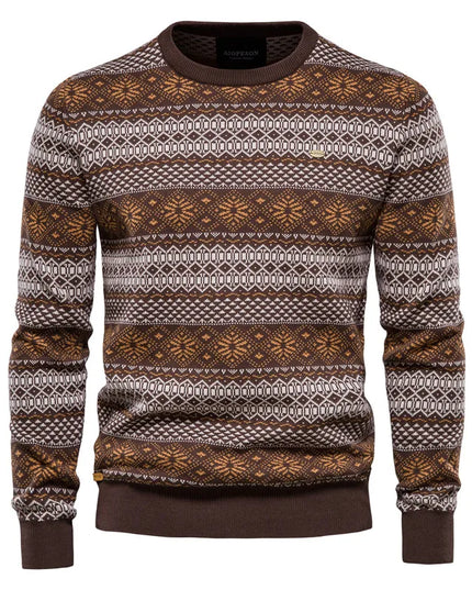 AIOPESON Men's Casual O-neck Sweater - High Quality Knitted Pullover