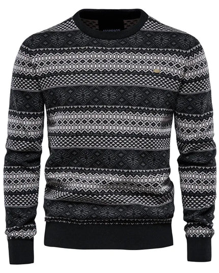 AIOPESON Men's Casual O-neck Sweater - High Quality Knitted Pullover