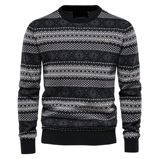 AIOPESON Men's Casual O-neck Sweater - High Quality Knitted Pullover