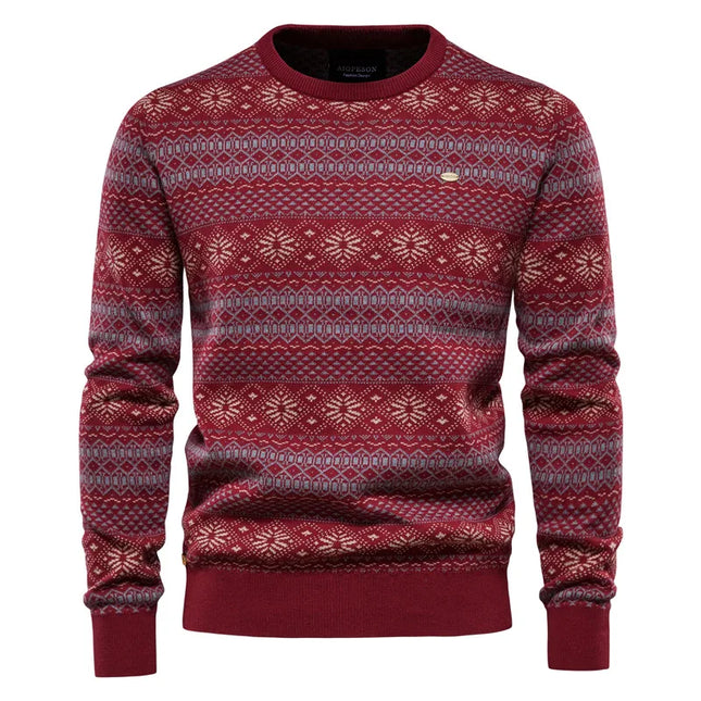 AIOPESON Men's Casual O-neck Sweater - High Quality Knitted Pullover