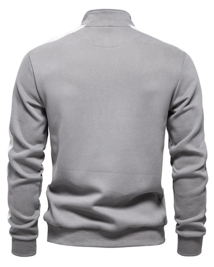 AIOPESON Men's Casual Quarter Zip Pullover - Lightweight Cotton-Blend