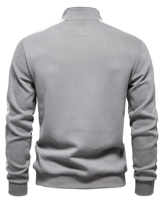 AIOPESON Men's Casual Quarter Zip Pullover - Lightweight Cotton-Blend