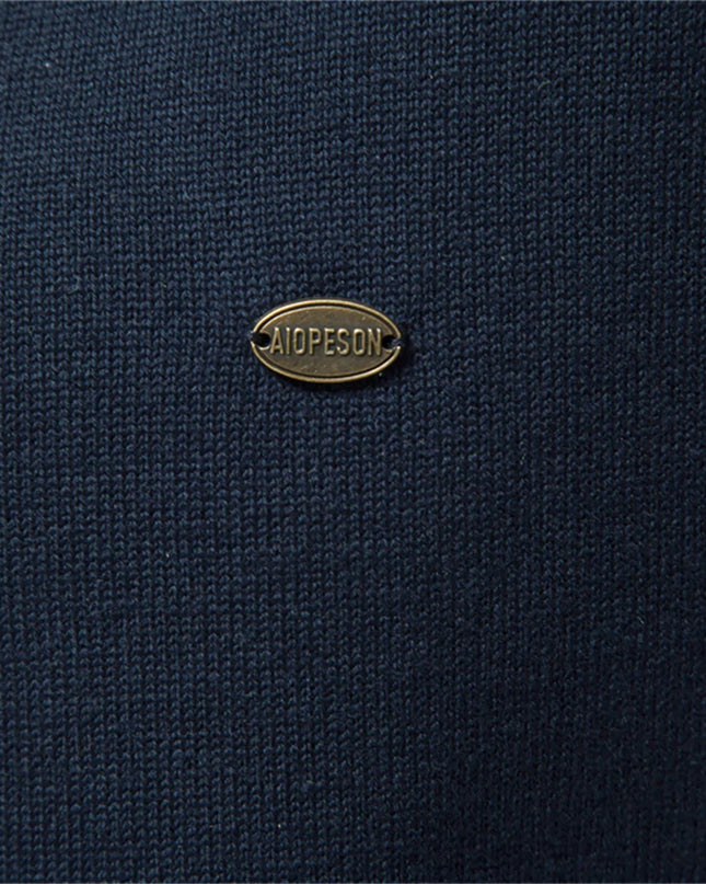 AIOPESON Men's Cotton Cardigan Sweater - Casual Single Breasted Style