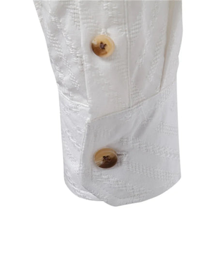 AIOPESON Men's Cotton Half-Button Long Sleeve Shirt - Casual Fashion