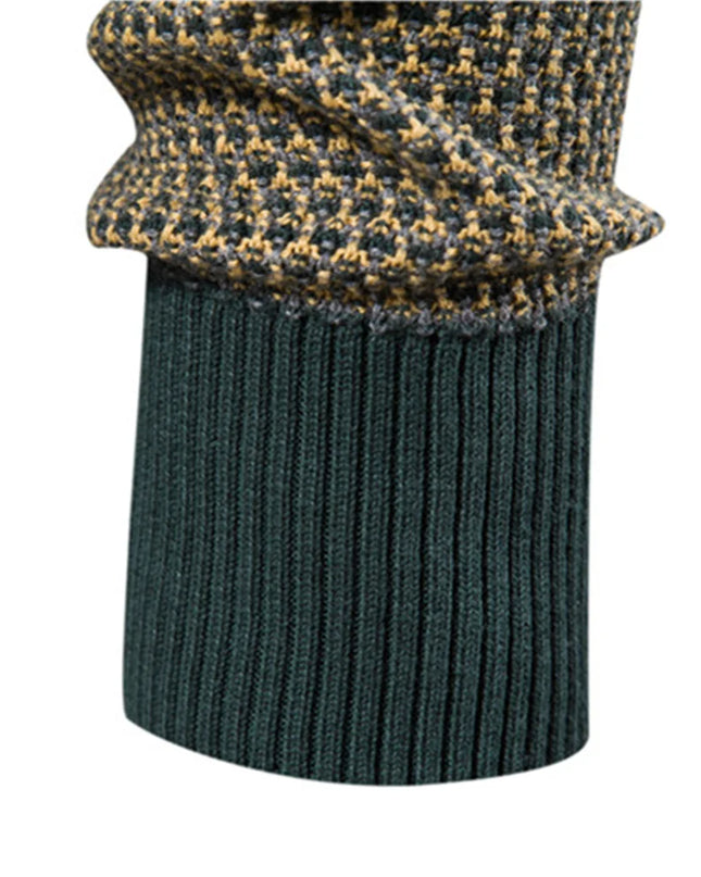 AIOPESON Men's Cotton Pullover Sweater - Warm O-neck Casual Style