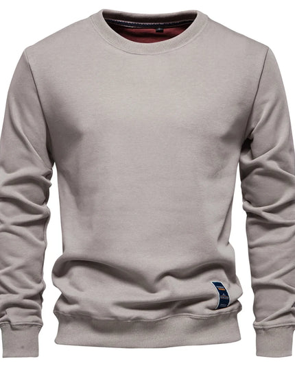 AIOPESON Men’s Crew Neck Cotton-Blend Sweatshirt - Casual Sport Style