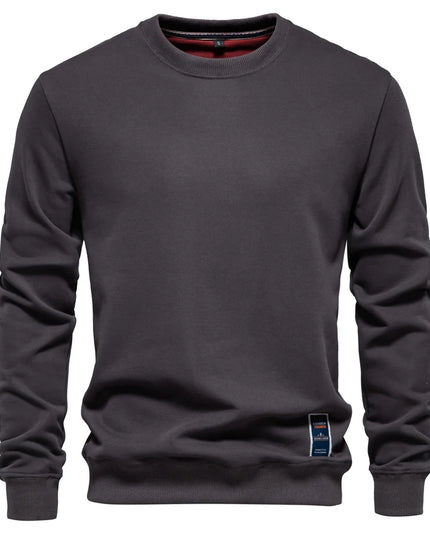 AIOPESON Men’s Crew Neck Cotton-Blend Sweatshirt - Casual Sport Style