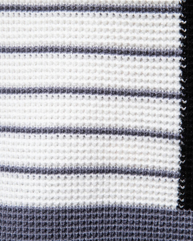 AIOPESON Men's Fashion Stripe Sweater - Casual Knitted Pullover