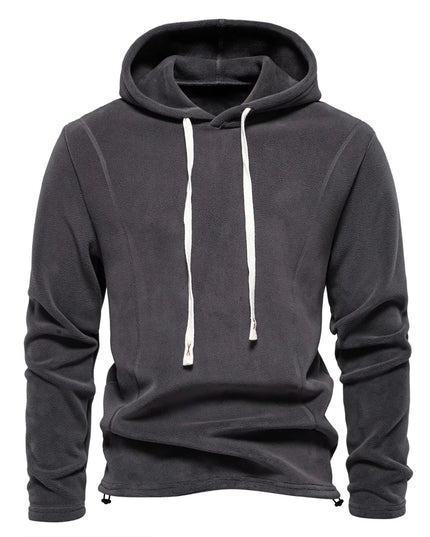 AIOPESON Men's Fleece Jacket - Thicken Warm Zipper Neck Pullover