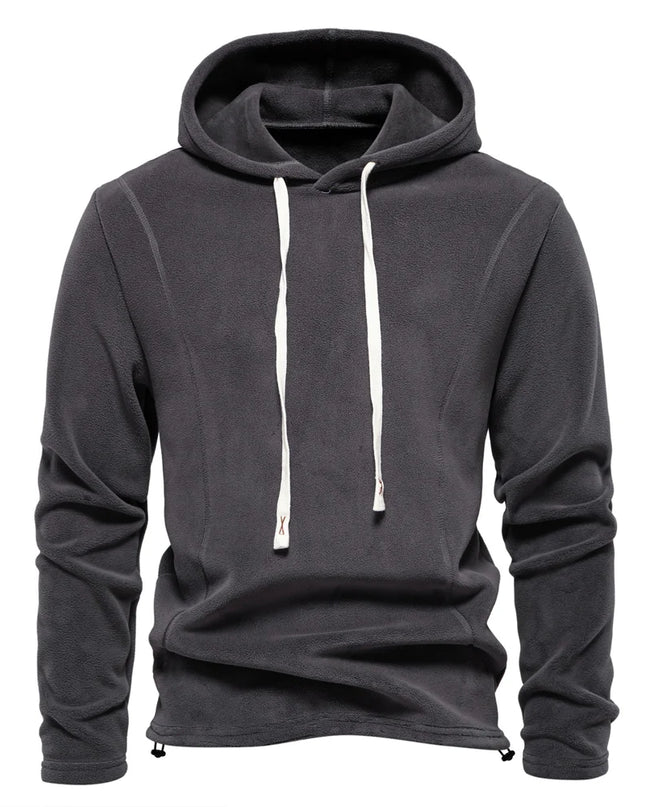 AIOPESON Men's Fleece Jacket - Thicken Warm Zipper Neck Pullover