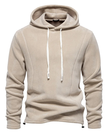 AIOPESON Men's Fleece Jacket - Thicken Warm Zipper Neck Pullover