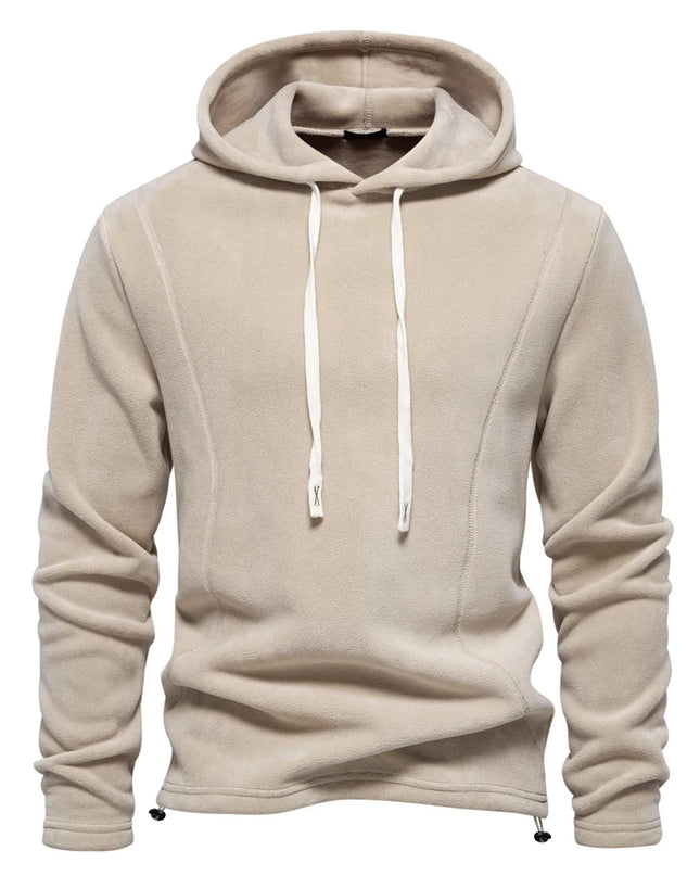 AIOPESON Men's Fleece Jacket - Thicken Warm Zipper Neck Pullover