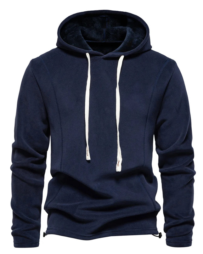 AIOPESON Men's Fleece Jacket - Thicken Warm Zipper Neck Pullover