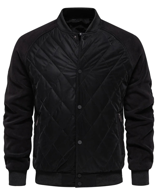 AIOPESON Men's Fleece Lined Baseball Bomber Jacket - Winter Warmth