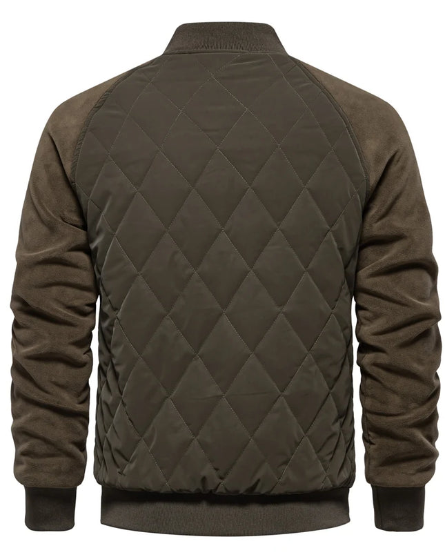 AIOPESON Men's Fleece Lined Baseball Bomber Jacket - Winter Warmth