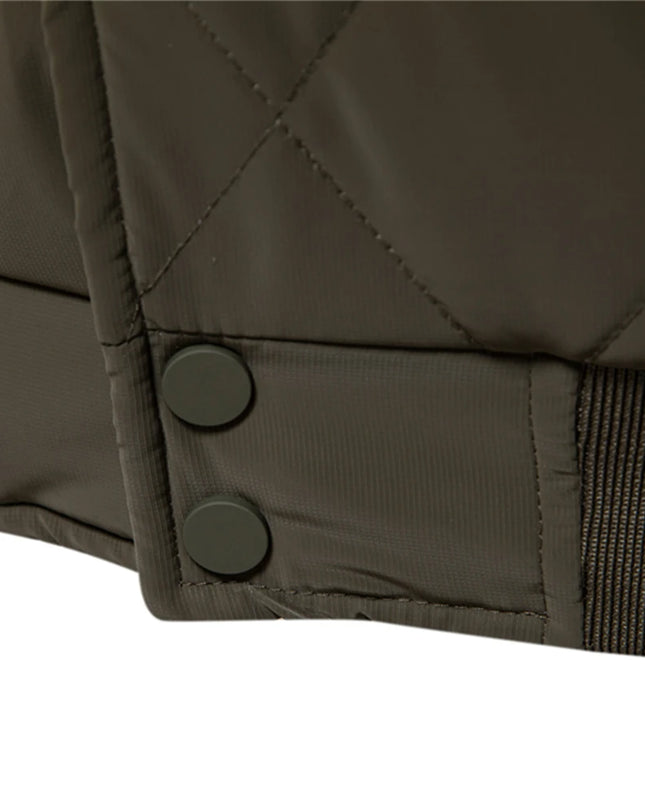 AIOPESON Men's Fleece Lined Baseball Bomber Jacket - Winter Warmth