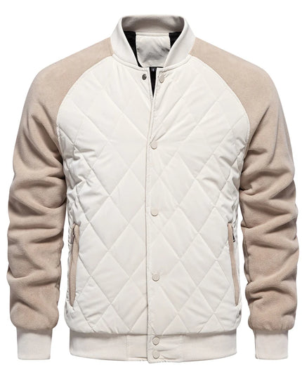 AIOPESON Men's Fleece Lined Baseball Bomber Jacket - Winter Warmth