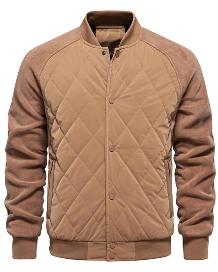 AIOPESON Men's Fleece Lined Baseball Bomber Jacket - Winter Warmth