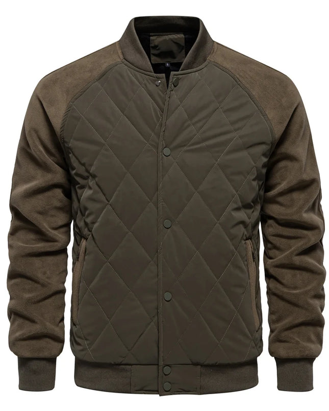 AIOPESON Men's Fleece Lined Baseball Bomber Jacket - Winter Warmth
