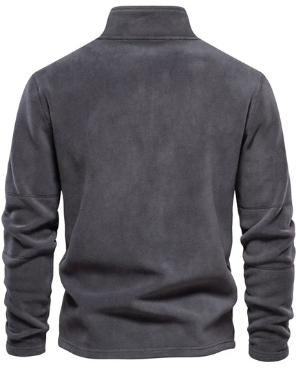 AIOPESON Men's Fleece Quarter-Zip Jacket - Thicken Warm Pullover