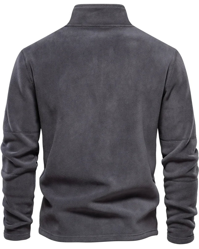 AIOPESON Men's Fleece Quarter-Zip Jacket - Thicken Warm Pullover