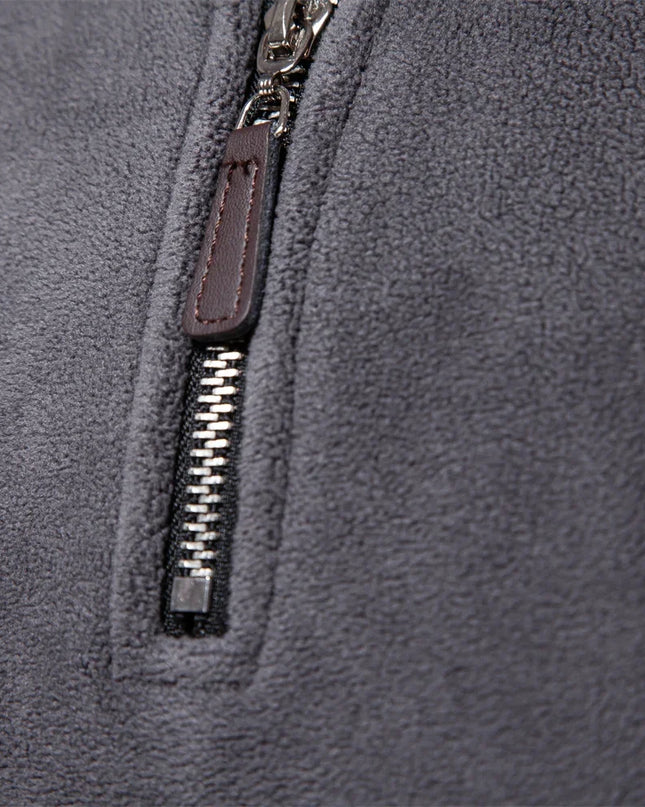 AIOPESON Men's Fleece Quarter-Zip Jacket - Thicken Warm Pullover