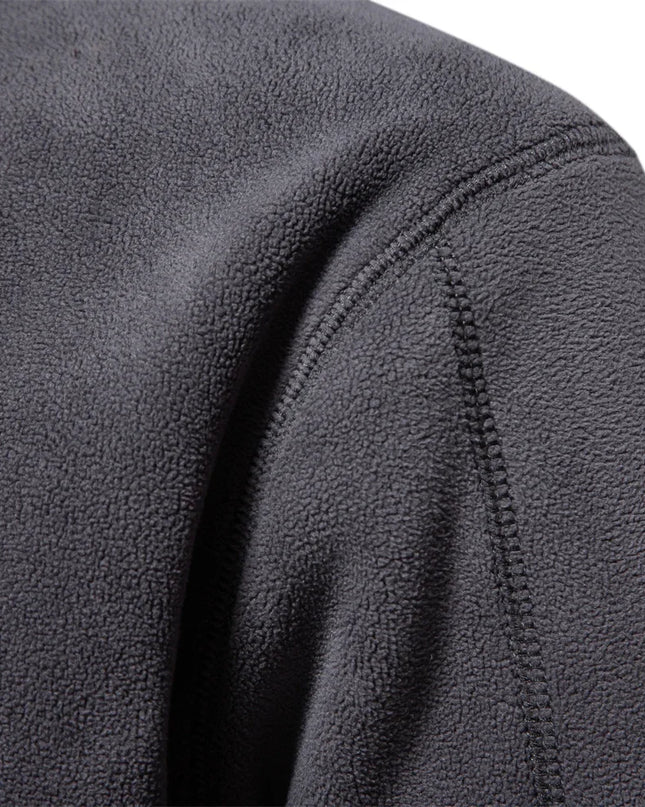 AIOPESON Men's Fleece Quarter-Zip Jacket - Thicken Warm Pullover